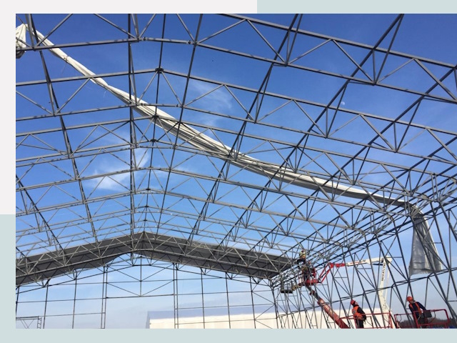 Шатровые ангары от 635 руб. в Ревде и Свердловской области