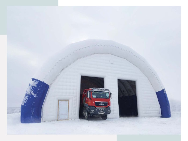 Мобильные ангары в Ревде