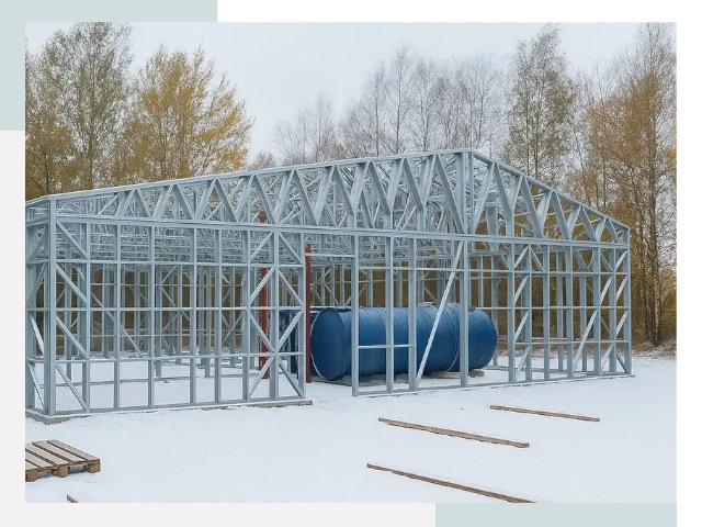 Металлические ангары в Ревде