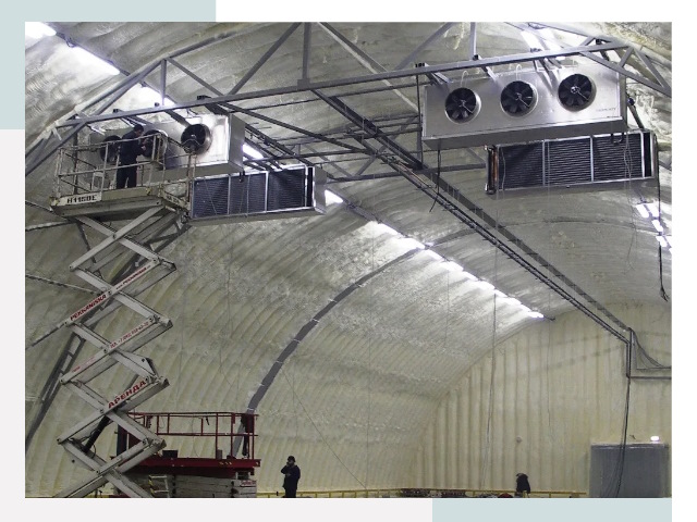 Оснащение ангаров в Ревде