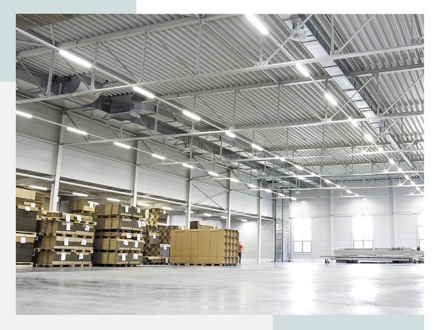 Освещение ангаров в Ревде