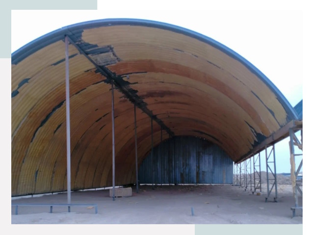 Реконструкция ангаров в Ревде