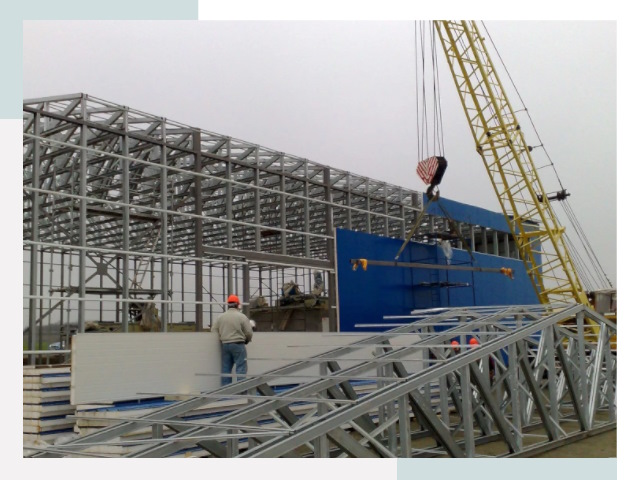 Монтаж ангаров в Ревде