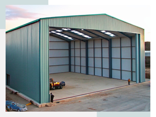 Строительство ангаров в Ревде